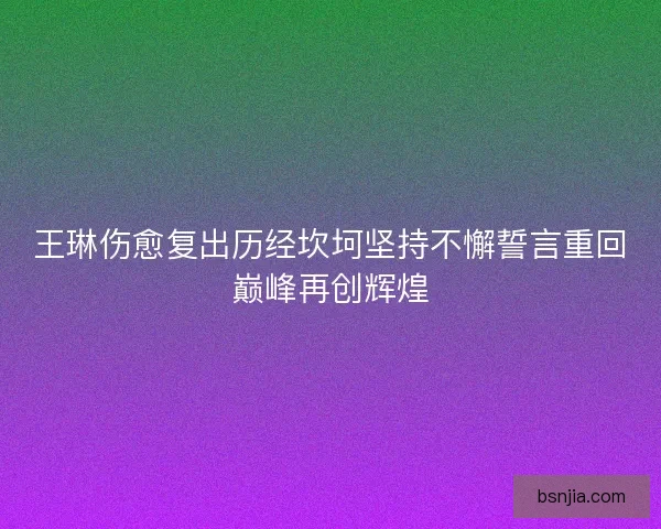 王琳伤愈复出历经坎坷坚持不懈誓言重回巅峰再创辉煌 王琳伤愈复出历经坎坷坚持不懈誓言重回巅峰再创辉煌